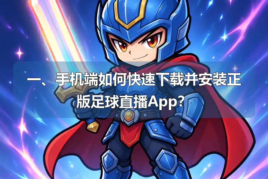 一、手机端如何快速下载并安装正版足球直播App？